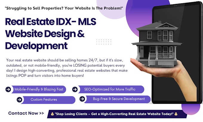 Gig Preview - Design custom real estate idx mls website