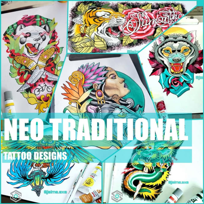 Gig Preview - Design a traditonal or neo traditional tattoo