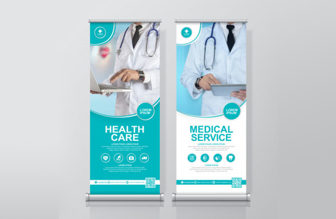 Gig Preview - Design eye catching standee or backdrop or trade booth