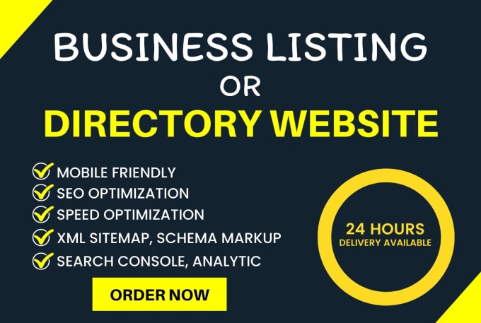 Gig Preview - Build business listing or service directory website