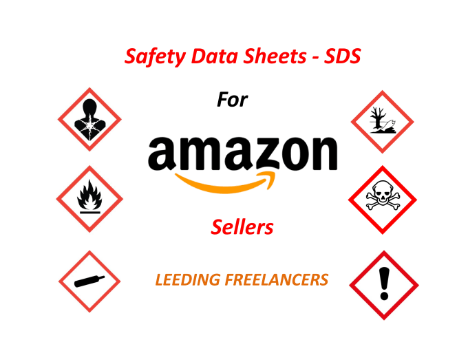 Gig Preview - Prepare material safety data sheet sds msds  for amazon