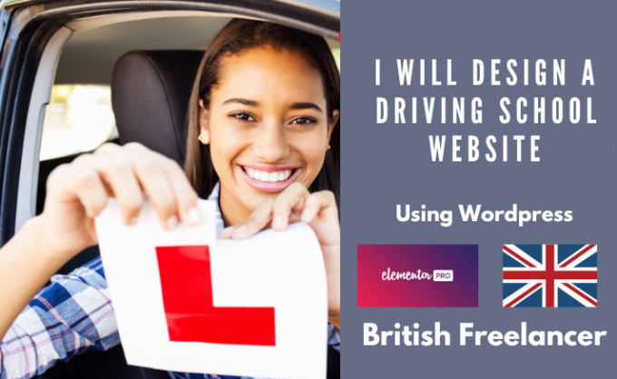 Gig Preview - Design a driving school website in wordpress