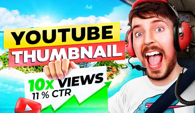 Gig Preview - Design eye catching youtube thumbnails that boost views