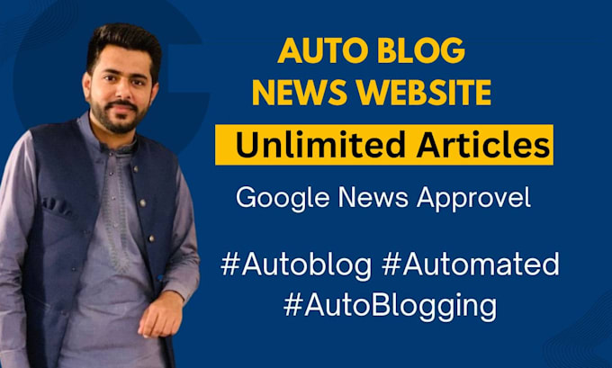 Gig Preview - Create auto blogging automated news website autoblog