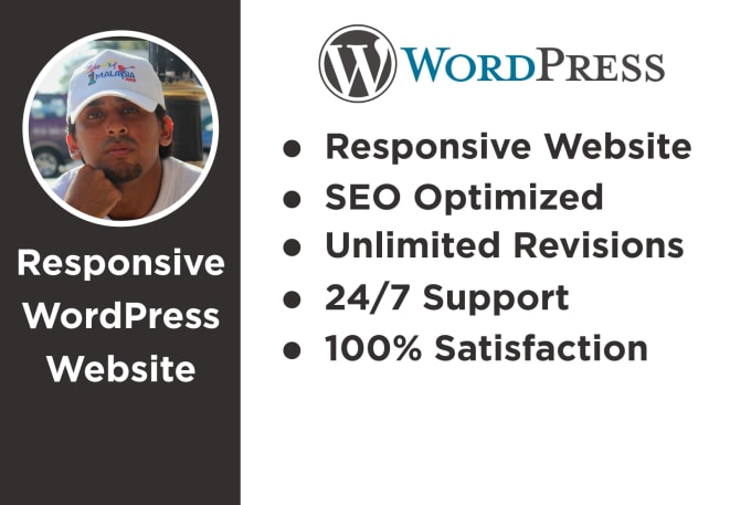 Gig Preview - Create wordpress website for your blog, business, brand