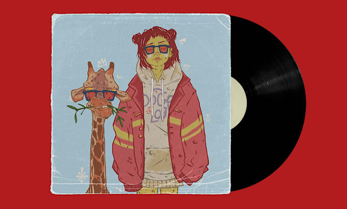 Gig Preview - Design you illustrated full color and animated album cover