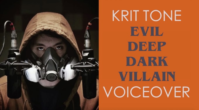 Gig Preview - Do deep dark evil english voiceovers and dub for characters