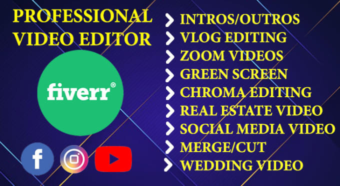 Gig Preview - Do professionally video editing for youtube channel, zoom video, fitness etc