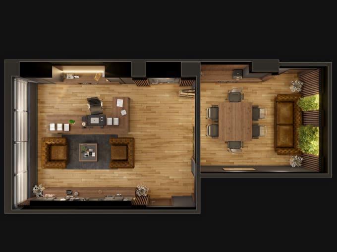 Gig Preview - Do perfect floorplan render of the architectural projects