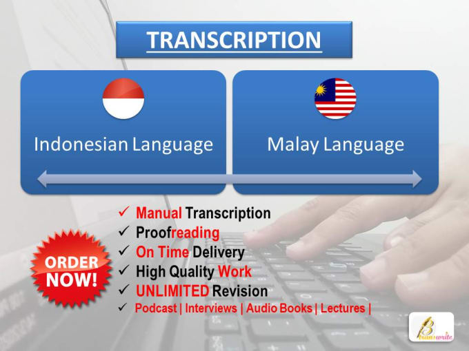 Gig Preview - Professionally transcribe your audio or video in malay