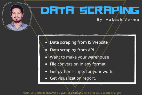 Gig Preview - Do provide data scraping services