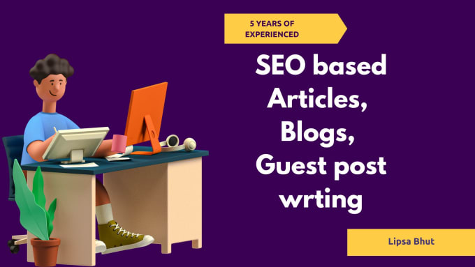 Gig Preview - Provide seo friendly blog writing, article writing, guest post