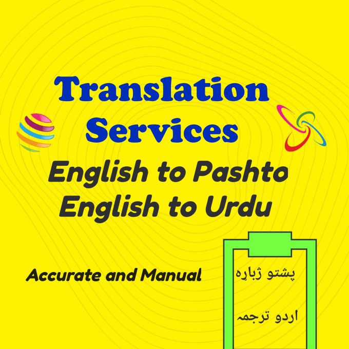 Bestseller - translation from english to pashto and urdu