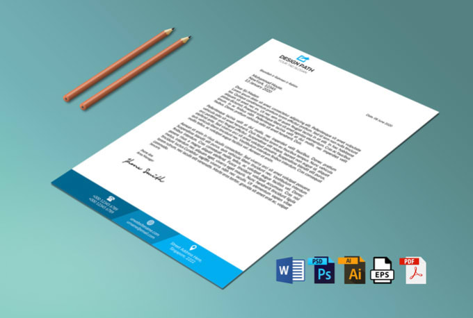 Gig Preview - Do letterhead design, ms word letterhead design