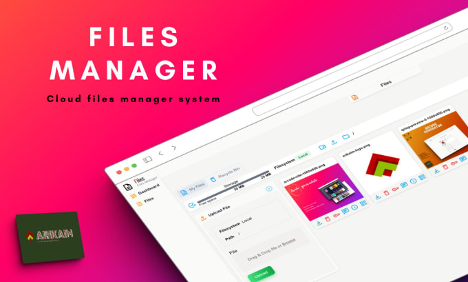 Gig Preview - Create files manager web app