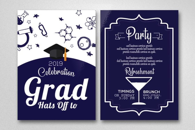 Gig Preview - Design graduation party invitation perfectly