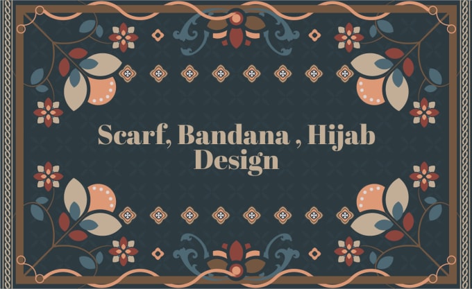 Gig Preview - Do abstract design , for scarf, hijab, etc