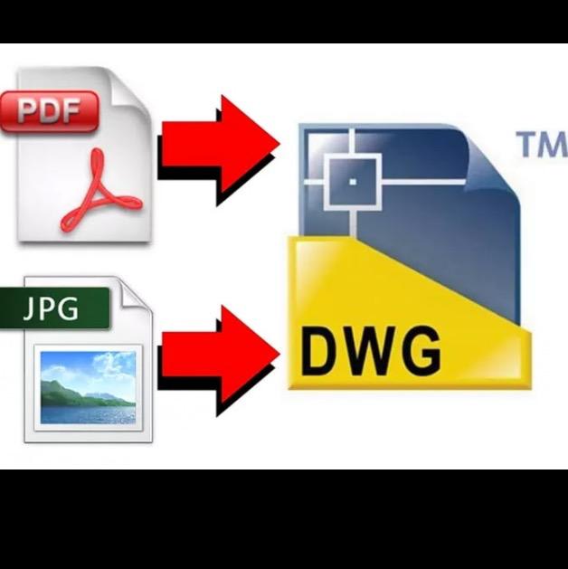 Gig Preview - Convert PDF or image to autocad drawing