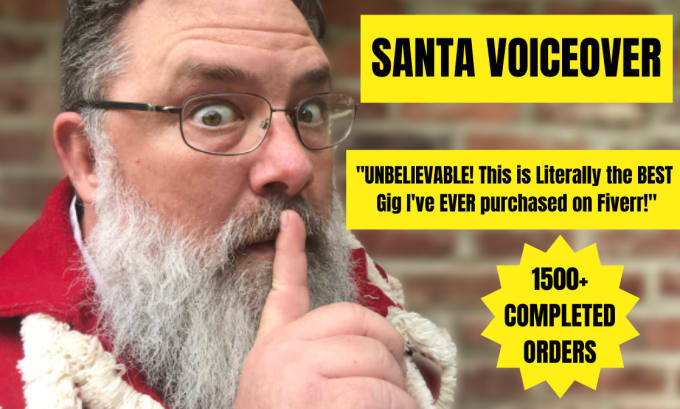 Gig Preview - Record a santa claus voiceover