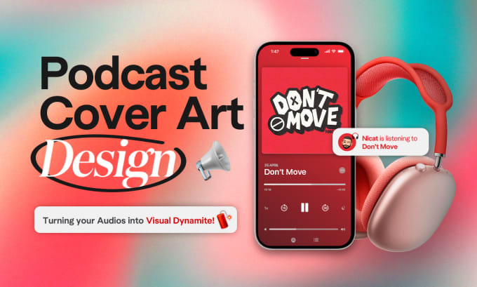 Gig Preview - Design your podcast cover art and logo design