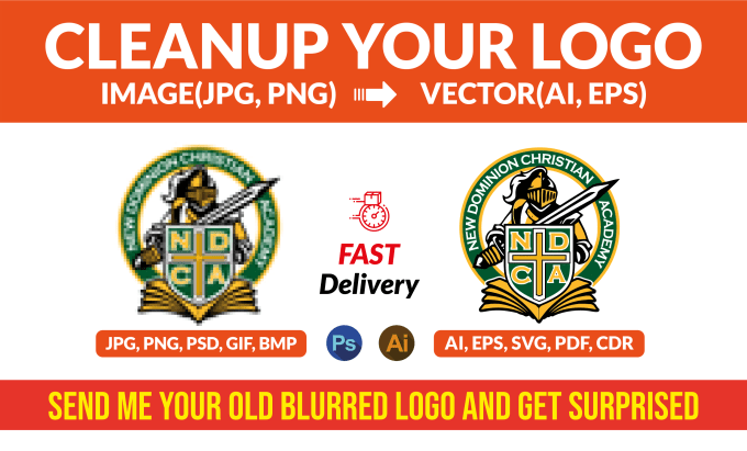 Bestseller - cleanup and vectorize your low resolution logo