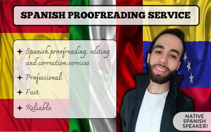 Gig Preview - Proofread and correct your spanish texts