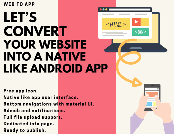 Bestseller - convert your website into a native like mobile app