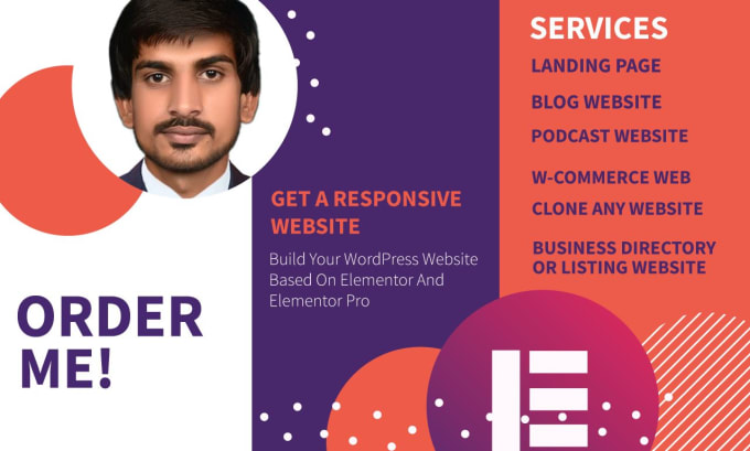 Gig Preview - Design a wordpress website using elementor pro page builder