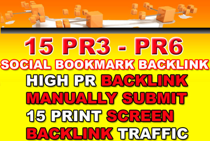 Gig Preview - 15 PR 3  PR 6 to back link traffic submit your site manually