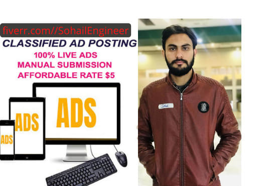 Gig Preview - Post  classified ads on  ad posting sites