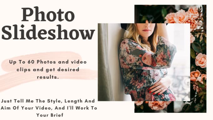 Gig Preview - Be your elegant photo slideshow video maker