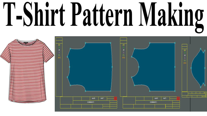 Gig Preview - Make jersey pattern size grading for sewing by auto cad