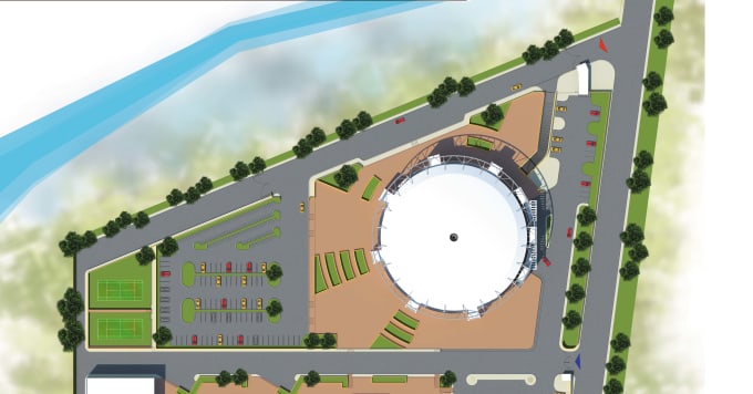 Gig Preview - Design an architectural project of stadium or sports complex floor plans 3d