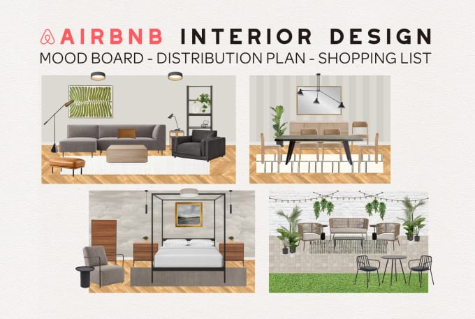 Gig Preview - Interior design your airbnb