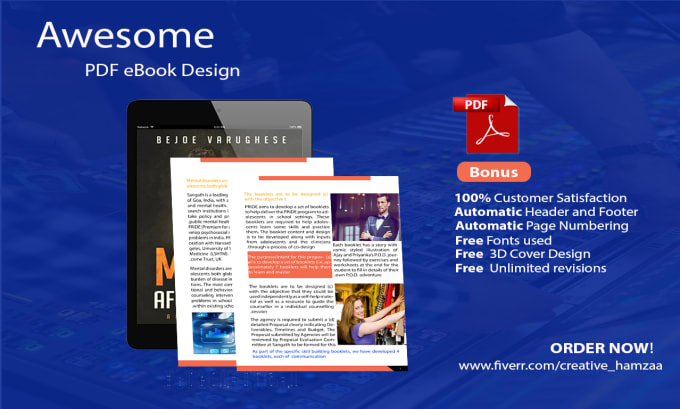 Gig Preview - Be your PDF ebook designer, book formatter and lead magnet designer