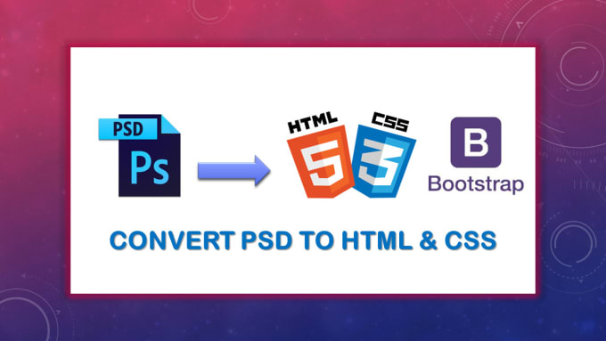 Gig Preview - Convert psd to responsive landing page using html, css, bootstrap