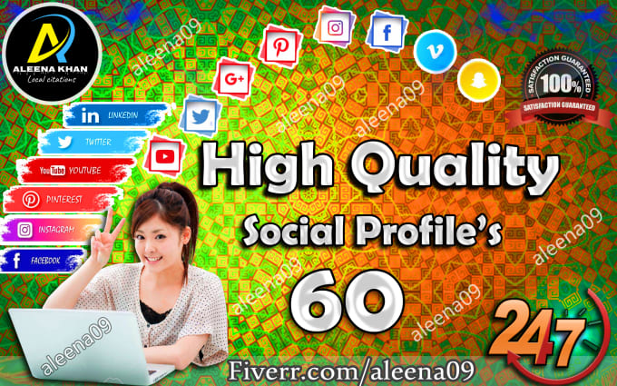 Gig Preview - Do best social profile links creation for your website