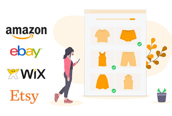 Gig Preview - Upload your product listing on amazon,ebay,etsy,shopify ,wix