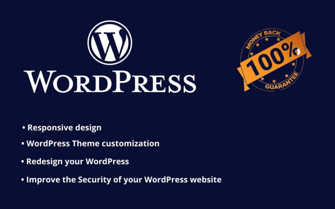 Gig Preview - Do wordpress customization or redesign the wordpress website