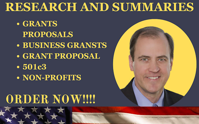 Gig Preview - Apply for grants, research, business grants, nonprofit grant writer, proposal