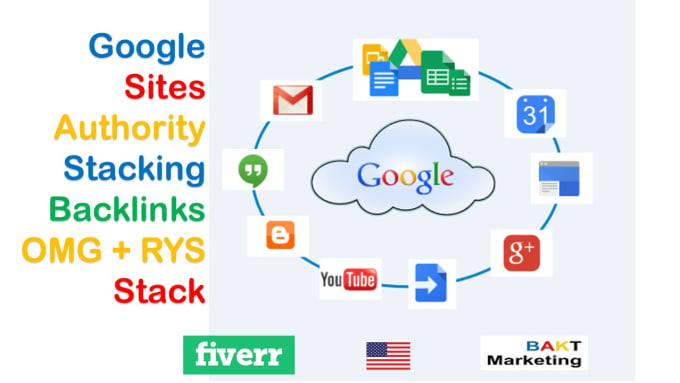 Gig Preview - Create google sites authority stacking backlinks omg and rys