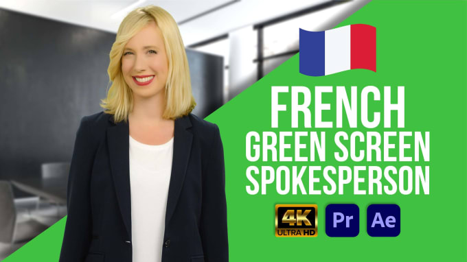 Gig Preview - Provide a professional spokesperson video in french