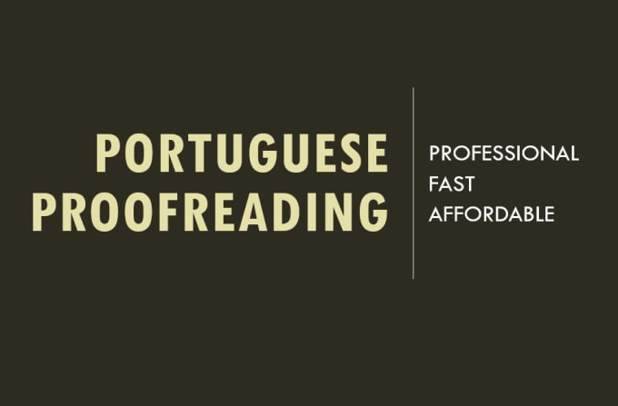 Gig Preview - Proofread and polish your content in portuguese and brazilian language