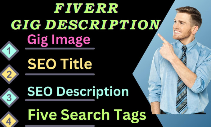 Gig Preview - Write best selling gig description,create gig image, profile description