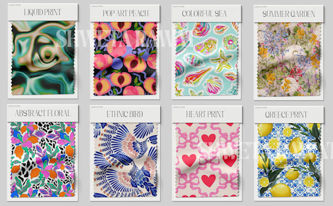 Gig Preview - Create clothing textile seamless patterns and print designs