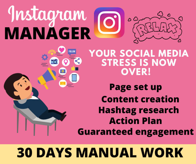 Gig Preview - Be your instagram manager