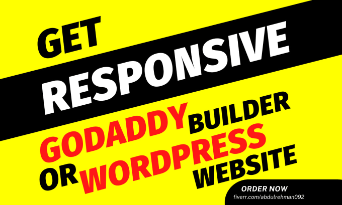 Gig Preview - Create godaddy website with godaddy builder or wordpress