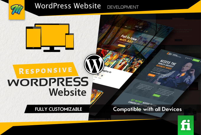 Gig Preview - Develop responsive and modern wordpress website