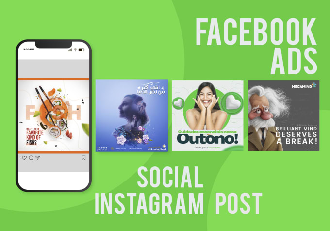 Gig Preview - Design premium instagram templates facebook ads design feed