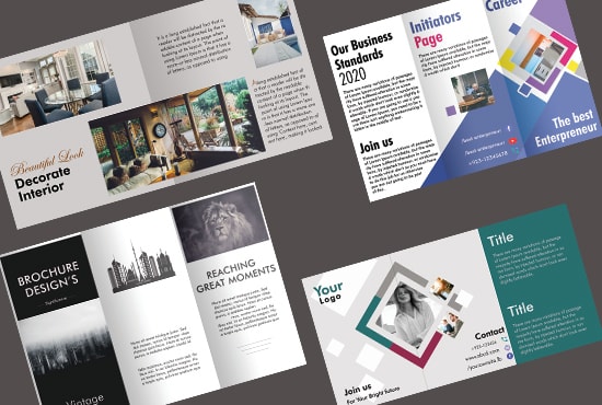 Gig Preview - Create professional brochure design, business flyer